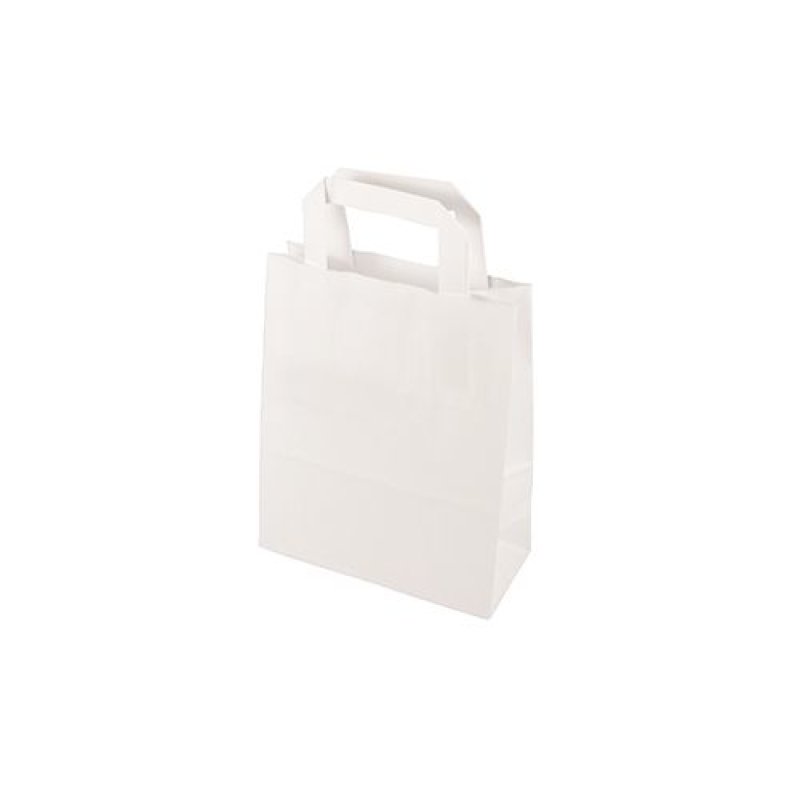 PAPSTAR Sac en papier, 180 x 100 x 220 mm, blanc