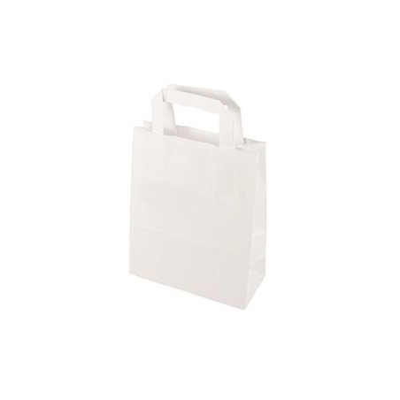 PAPSTAR Sac en papier, 180 x 100 x 220 mm, blanc