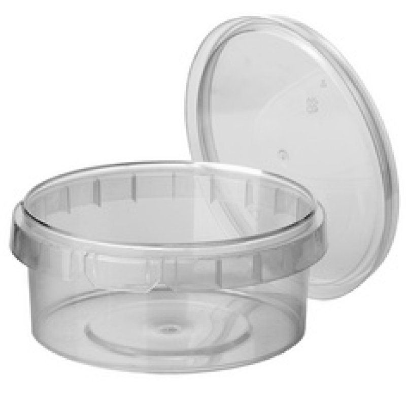 STARPAK Barquette d'emballage, rond, 300 ml, transparent