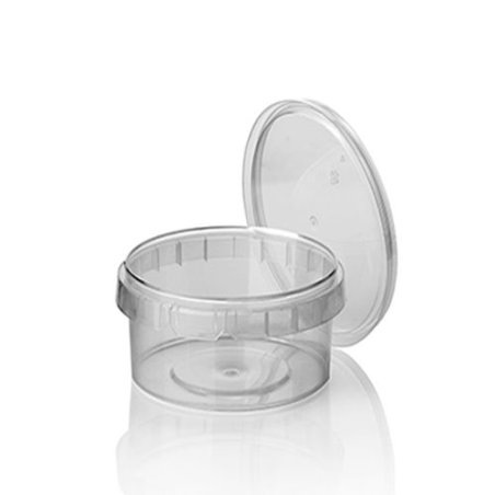 STARPAK Barquette d'emballage, rond, 480 ml, transparent