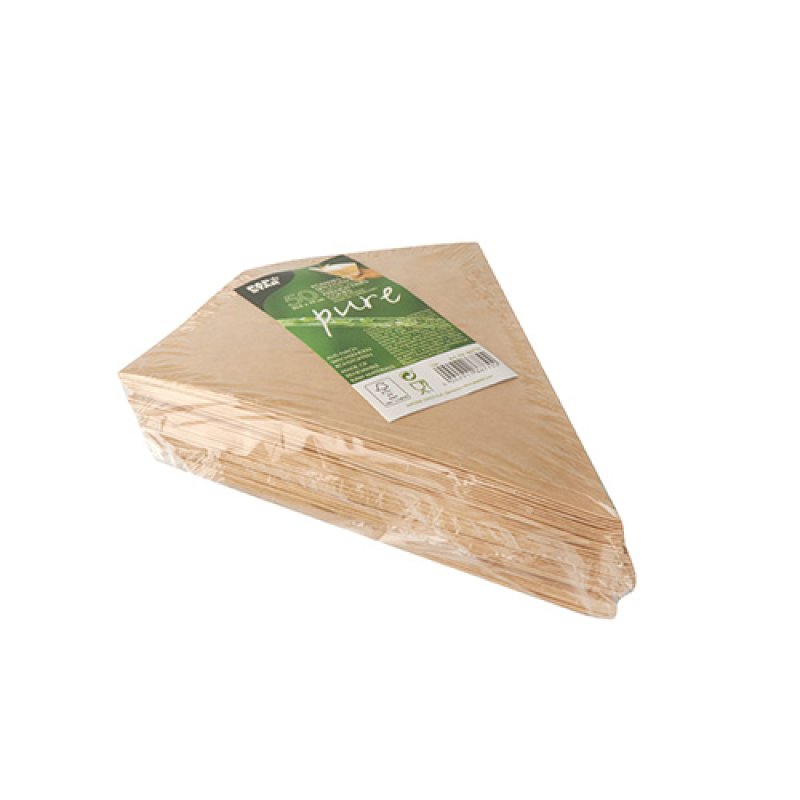 Papstar 86778 plateau repas jetable Marron, Blanc Carton