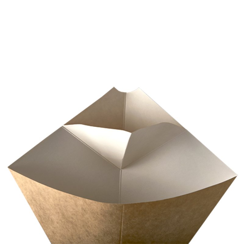 Papstar 86778 disposable food tray Brown, White Carton