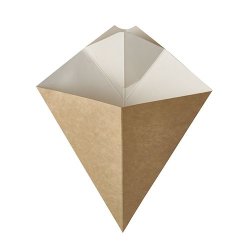 PAPSTAR Cornet à frites "pure", dimensions: 190 x 235 mm