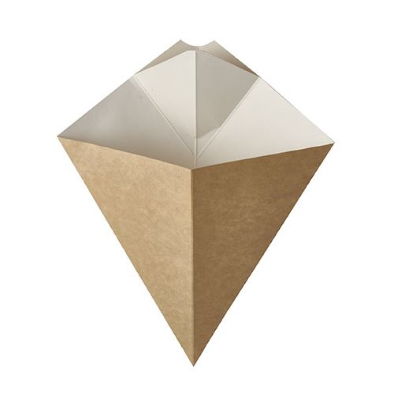 PAPSTAR Cornet à frites "pure", dimensions: 190 x 235 mm