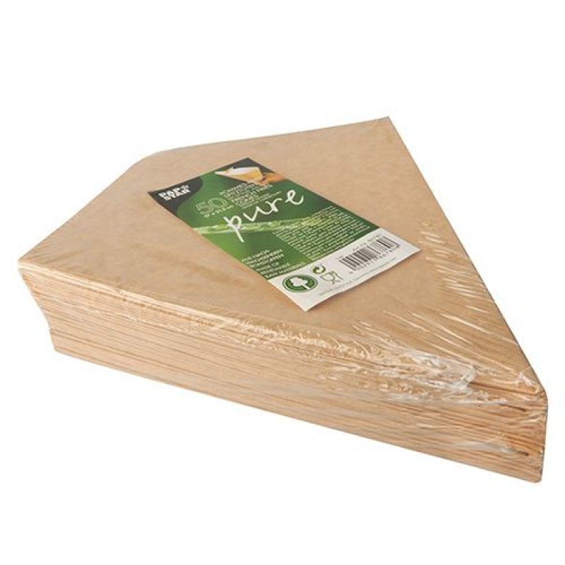 Papstar 86780 disposable food tray Brown, White Carton