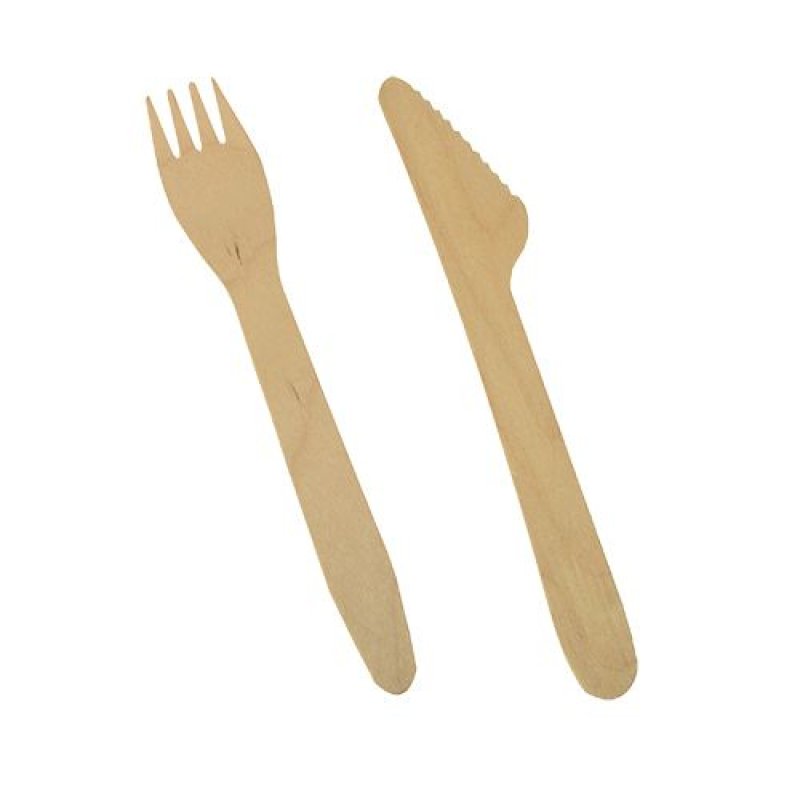 PAPSTAR Couverts en bois "pure", longueur: 165 mm, par 500
