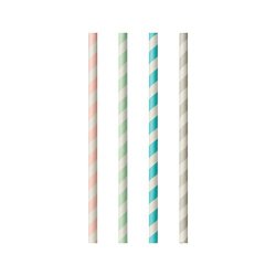 Papstar 87011 disposable drinking straws 100 pc(s) Assorted colours