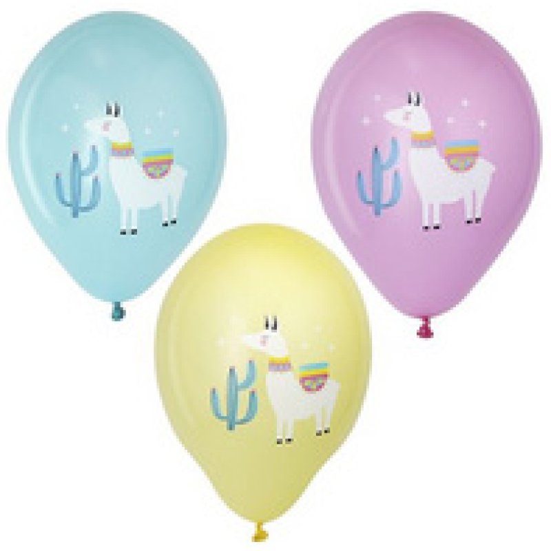 PAPSTAR Luftballons "Lama", farbig sortiert