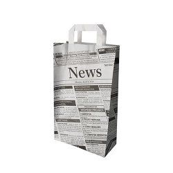 Papstar 87054 sac en papier Noir, Blanc 7 kg