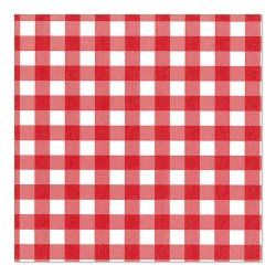 Papstar 87102 serviette et serviette de table en papier Mouchoir en papier Rouge, Blanc 100 pièce(s)