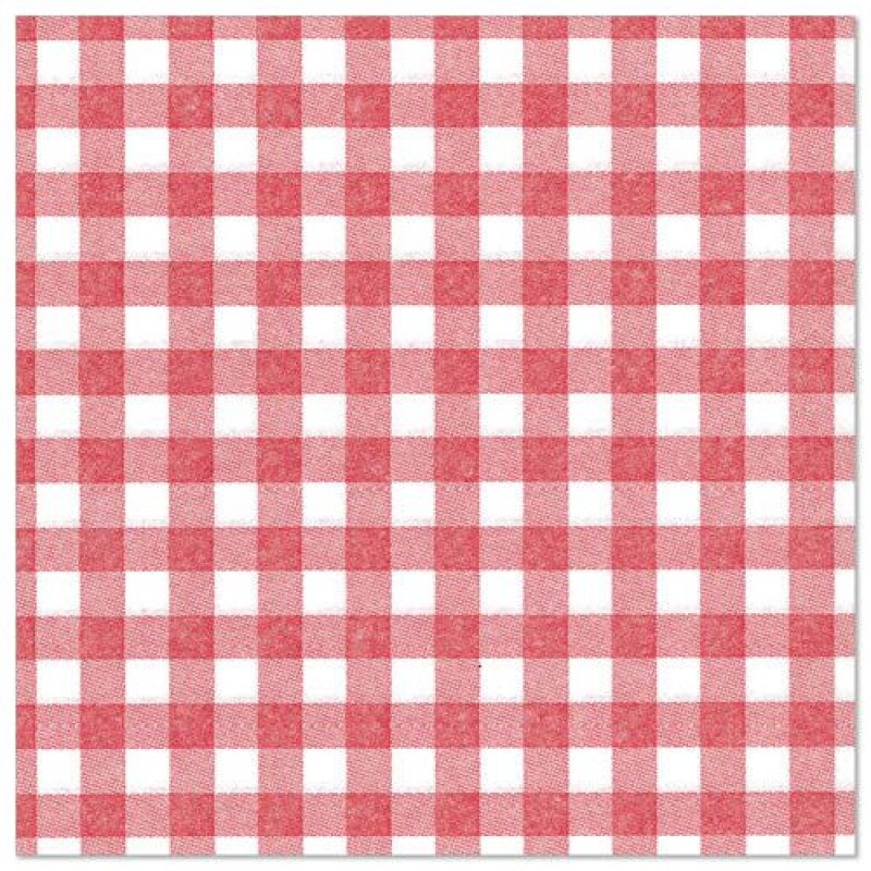 PAPSTAR Serviette "ROYAL Collection Vichy", rouge