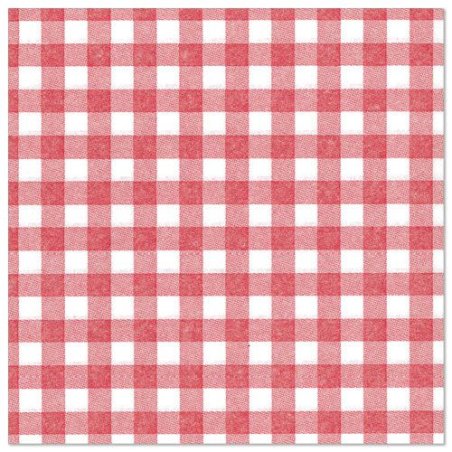 PAPSTAR Serviette "ROYAL Collection Vichy", rouge