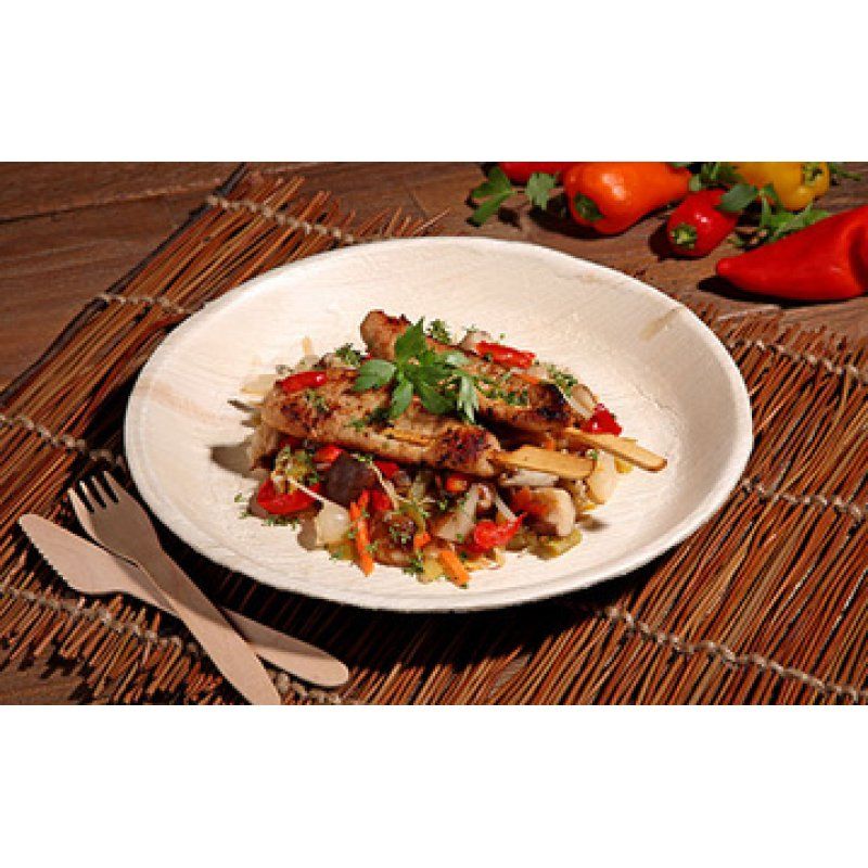 PAPSTAR Assiette feuille de palmier "pure", rond, 250 mm