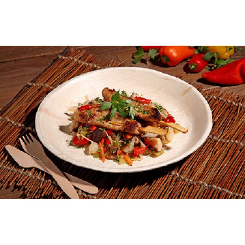 PAPSTAR Assiette feuille de palmier "pure", rond, 150 mm