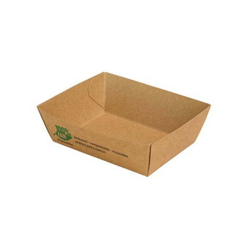 Papstar 87242 disposable food tray Brown Carton