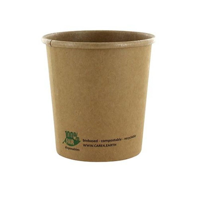 PAPSTAR Gobelet à soupe &quot;pure&quot;, rond, 470 ml, brun