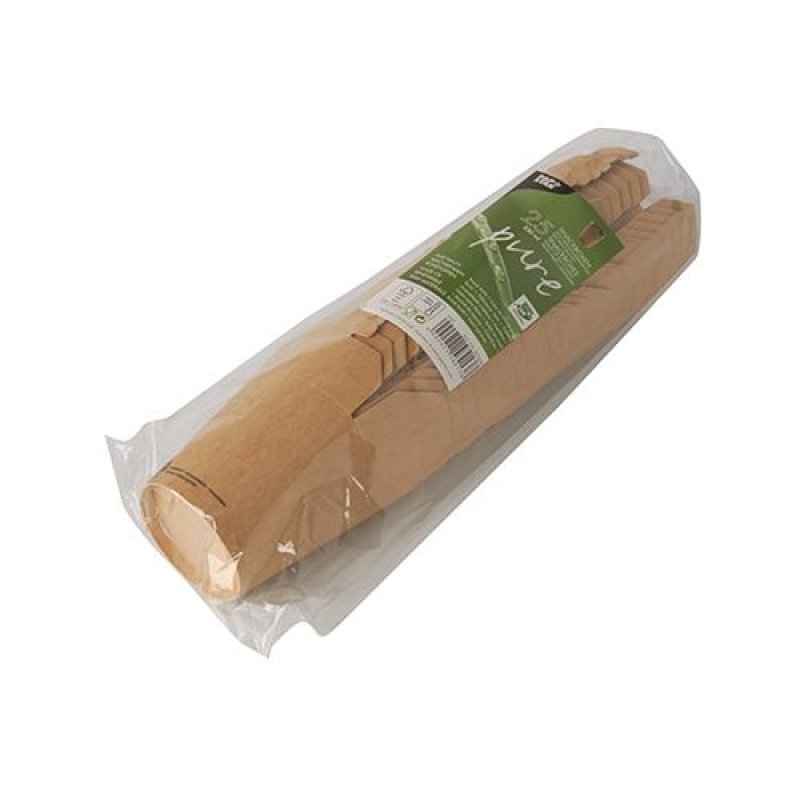 PAPSTAR Boîte à snack "pure", carré, 230 ml, brun