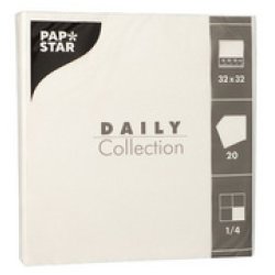 PAPSTAR Serviettes, 320 x 320 mm, 3 couches, noir