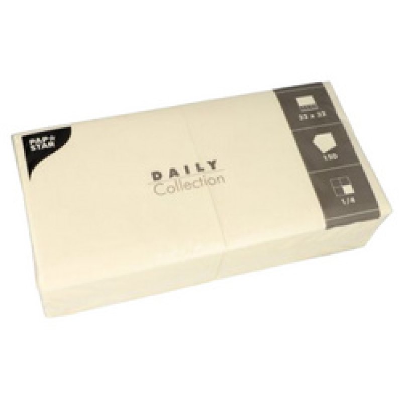 PAPSTAR Serviettes, 320 x 320 mm, 3 couches, gris