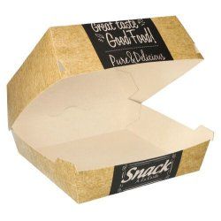 Papstar 87493 boite de stockage de nourriture jetable Carton Beige