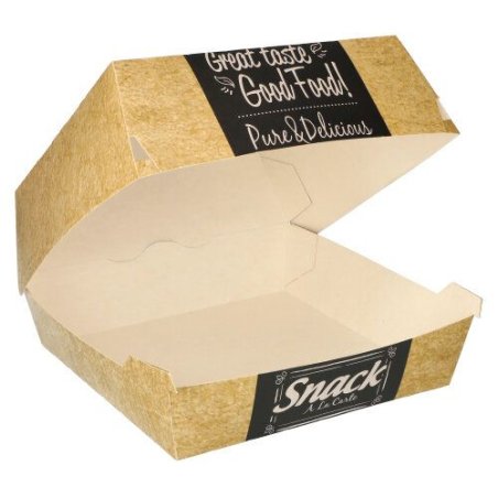 Papstar 87493 boite de stockage de nourriture jetable Carton Beige