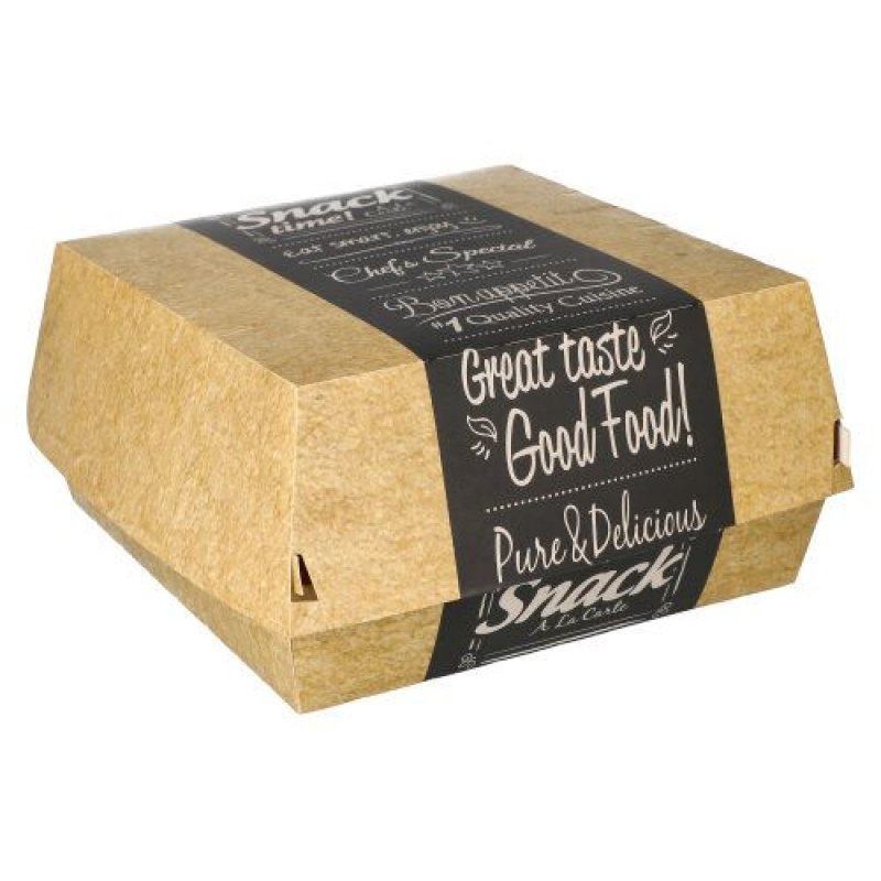 Papstar 87493 boite de stockage de nourriture jetable Carton Beige