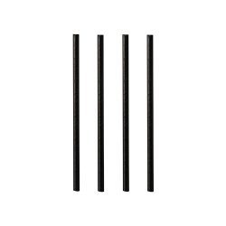 PAPSTAR Paille en papier "pure", 150 mm, noir