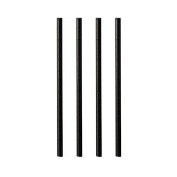 Papstar 87511 disposable drinking straws 100 pc(s) Black