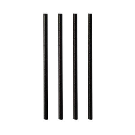 Papstar 87511 disposable drinking straws 100 pc(s) Black
