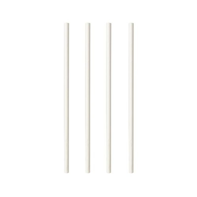 Papstar 87513 disposable drinking straws 100 pc(s) White