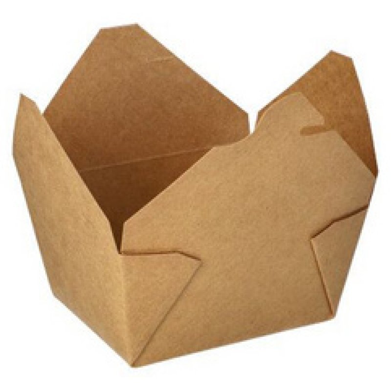 PAPSTAR Boîte repas "pure", 2000 ml, brun