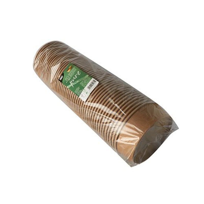 PAPSTAR Bol à salade "pure", rond, 500 ml, brun