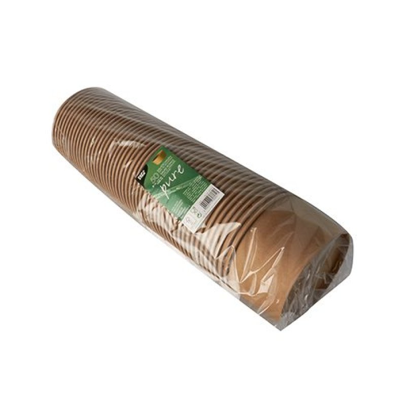 PAPSTAR Bol à salade "pure", rond, 1000 ml, brun