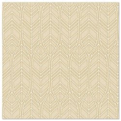 PAPSTAR Serviettes "ROYAL Collection Leaves", sable