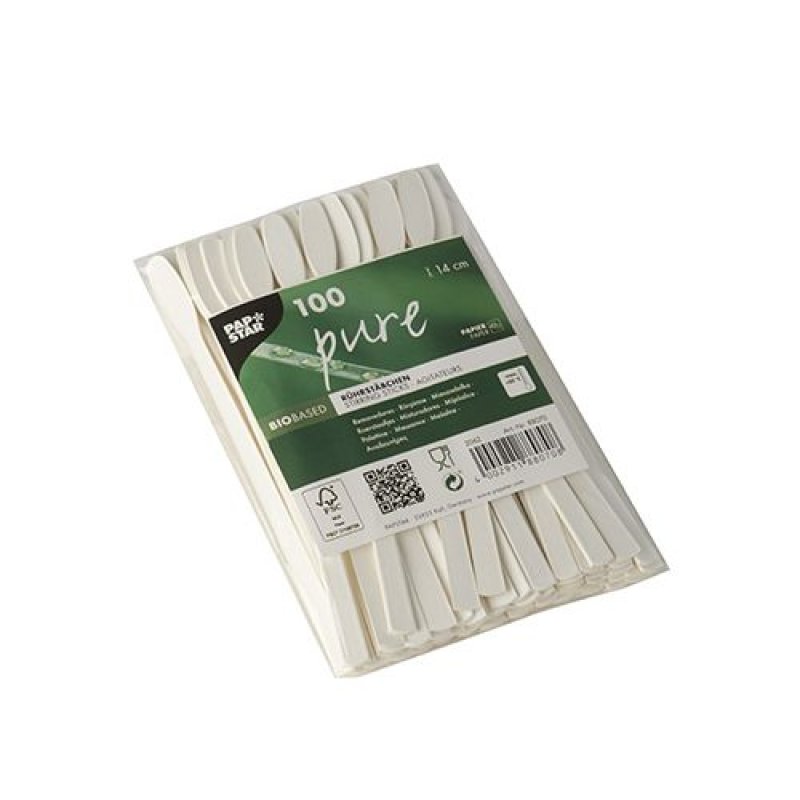 Papstar 88070 Cuillère jetable Papier Blanc 100 pièce(s)