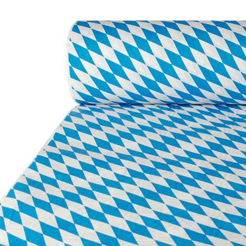 Papstar 88162 nappe jetable Rectangulaire Papier Bleu, Blanc