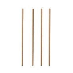 Papstar 88224 disposable drinking straws 100 pc(s) Brown