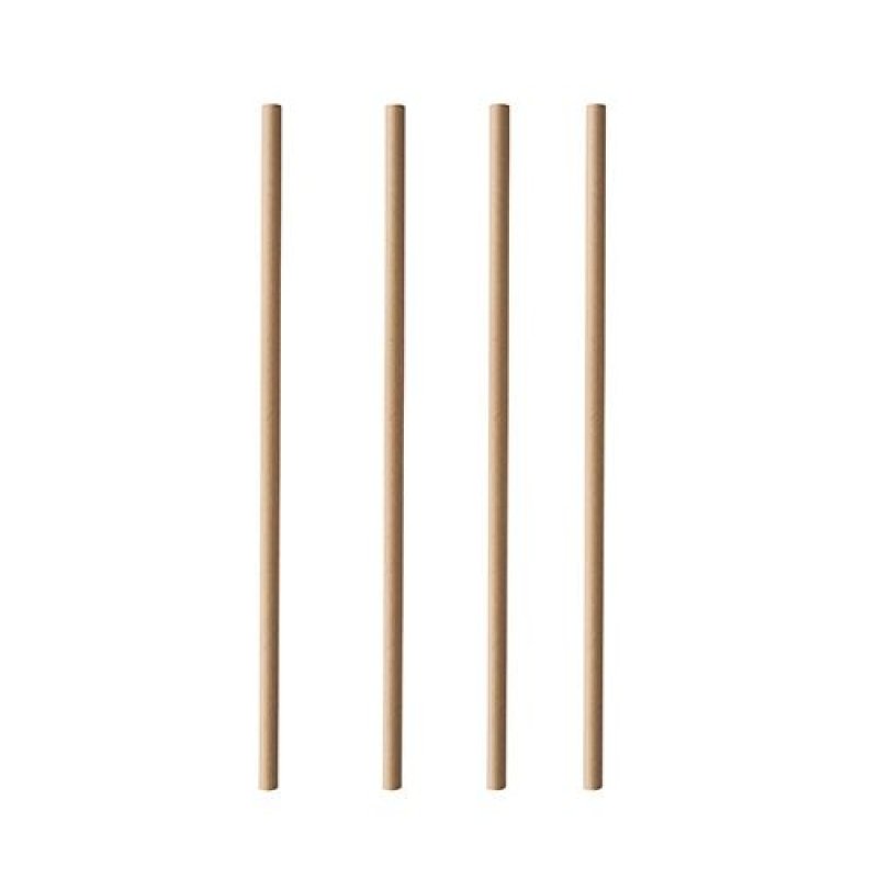 PAPSTAR Paille en papier "pure", 200 mm, brun