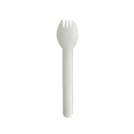 Papstar 88240 disposable spoon Disposable spork Paper White 100 pc(s)