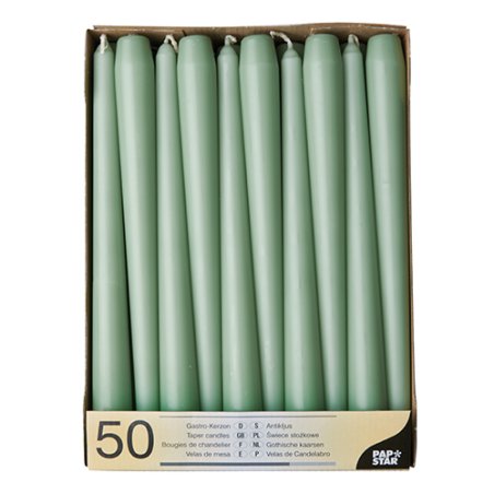 Papstar 88341 wax candle Round Green 50 pc(s)