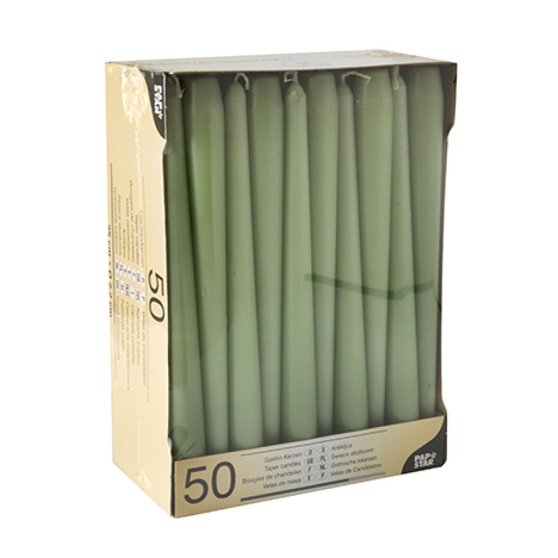 Papstar 88341 wax candle Round Green 50 pc(s)