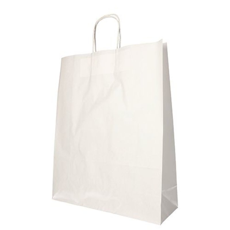 PAPSTAR Sac en papier, 400 x 320 x 120 mm, blanc