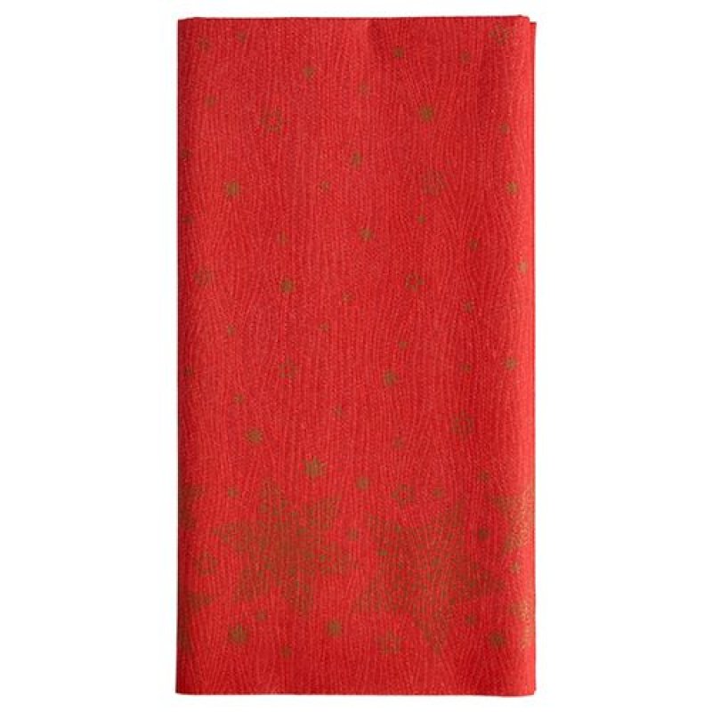 PAPSTAR Nappe pour Noël "Christmas Shine", rouge