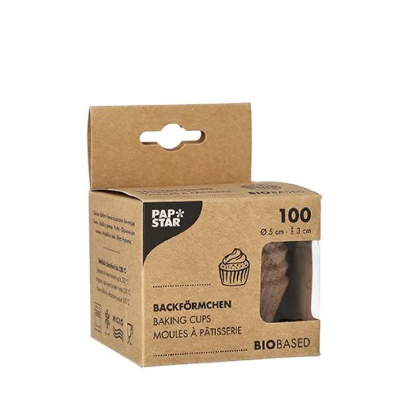 PAPSTAR Moule à pâtisserie, coques de cacao, 50 mm, naturel