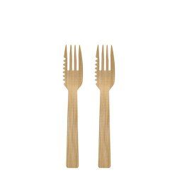 Papstar 88770 fourchette jetable Bois 50 pièce(s)