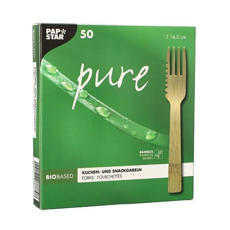 Papstar 88770 disposable fork Wood 50 pc(s)