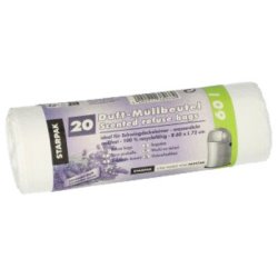STARPAK Sac poubelle parfumé, LDPE, 30 litres, gris