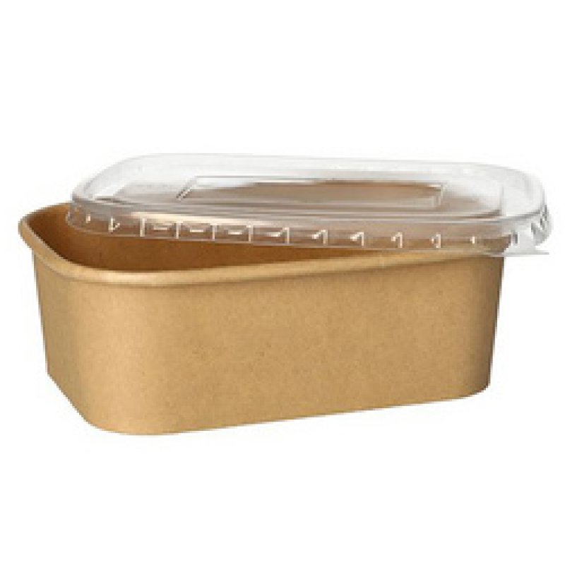 PAPSTAR Barquette d'emballage "pure", 1000 ml, brun