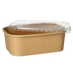 PAPSTAR Couvercle pour barquette d'emballage "pure", brun