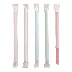 Papstar 88852 disposable drinking straws 200 pc(s) Assorted colours